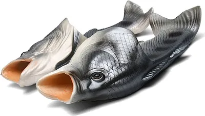 Image de ASKSA Flops de poisson Chaussons de homard Unie Sandales Perche Plage Chaussons Enfants Garçons Filles, Gris, Taille : 46-47
