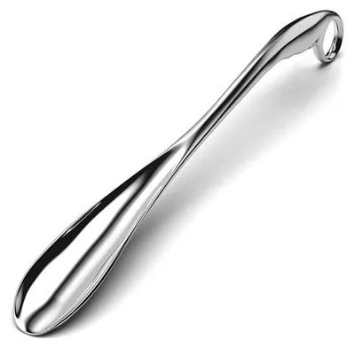 Immagine prodotto di Calzascarpe lungo, 66 cm, in lega di alluminio, colore argento, ergonomico, stabile, con foro per appendere