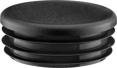 Produktbild von Kappe für Rundrohr 40 mm 4 Stück schwarz