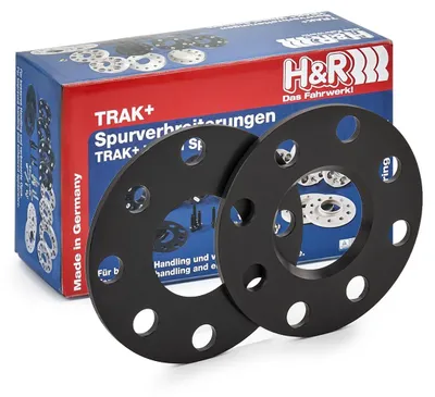 Image de H&R, entretoise de roue de 5 mm, plaque d'étalement, 4 trous, pas de 100 mm, pour VW Golf III (1H1), Golf II (19E, 1G1), Lupo (6X1, 6E1), Polo (6N2), et pour Audi 80 berline
