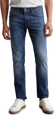 Produktbild von Marc OߴPolo Herren Jeanshose mit Stretch-Anteil Shaped Fit, Blau (Authentic Dark