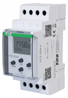 Zdjęcie produktu dla F&F | Zegar astronomiczny PCZ-524.4 - czarny - inteligentne sterowanie - oszczędność energii