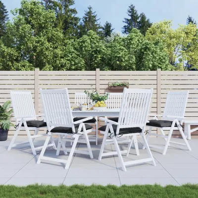 Obrázek produktu pro Polštář na židli 6 ks černý 40x40x7 cm Oxfordská tkanina - Polštáře na zahradní nábytek DE2728532 1balík