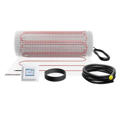 Zdjęcie produktu dla Elektryczne ogrzewanie podłogowe STIEBEL ELTRON do dużych powierzchni, kompletny zestaw 2,5 m², 100 W/m², FTM 100/2,5 Set Plus, 205666