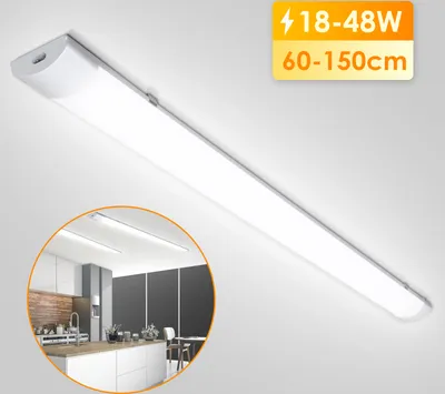 Obrázek produktu pro Bettizia 36W LED světlo odolné proti vlhkosti difuzní světlo 120cm 4000K neutrální bílá IP65 vodotěsná dílenská lampa vodotěsná sklepní lampa