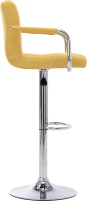 Produktbild von "im Sonderangebot"1 Pcs Barhocker - CLORIS - Barstuhl - Optimal Komfort, Gelb Stoff - 53 x 52 x (92-112) cm - NeuMöbel2276713