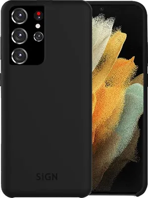 Produktbild von Flüssigsilikonhülle für Samsung Galaxy S21 Ultra - Schwarz