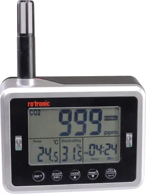 Obrázek produktu pro VALUE CL11, Snímač tepoty a vlhkosti, Volně stojící, -20 - 70 °C, Kabelový a bezdrátový, 0 - 100%, 0,6 °C