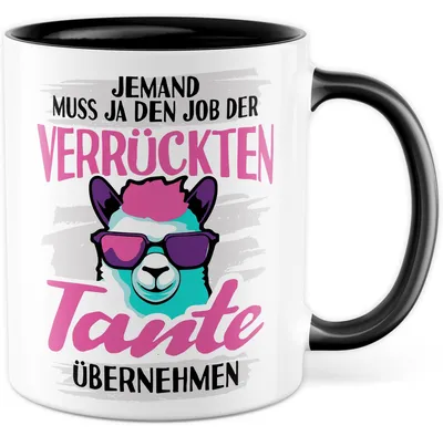 Kaffeetasse mit Spruch – Geschenk für Tante, 330 ml Keramik