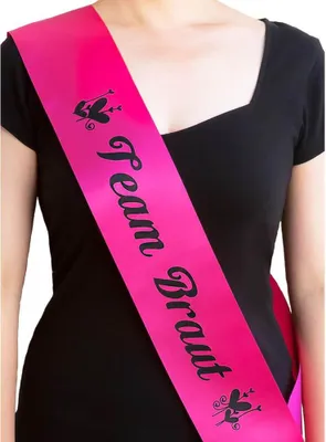 Produktbild von Oblique Unique Schärpe Team Braut Security JGA Junggesellinnenabschied Party pink