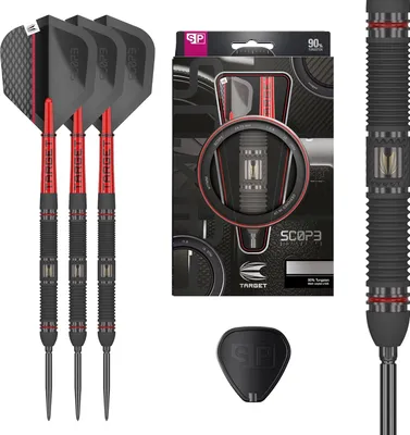 Produktbild von Target Darts Scope Steel Tip Dartpfeile 24G Barrel 01 - 90% Wolfram mit Swiss Point Spitzen