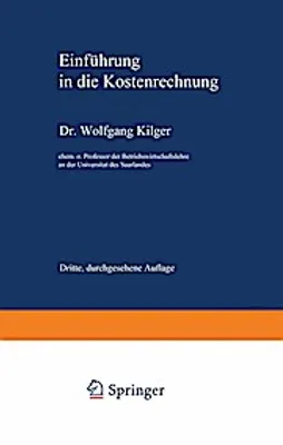 Obrázek produktu pro Einführung in die Kostenrechnung