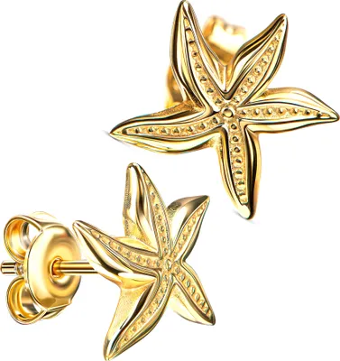 Produktbild von Ohrstecker Seestern Maritim 333 Gelbgold 8 Karat / 8K Ohrschmuck Gold für Damen