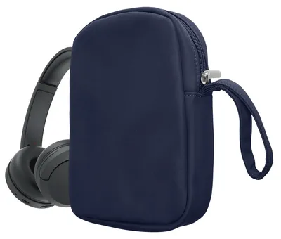 Produktbild von kwmobile Kopfhörer Tasche für Over Ear Headphones kompatibel mit Sony WH-CH520 / WH-CH510 / MDR-ZX110 Case - Kopfhörer Hülle mit Reißverschluss -