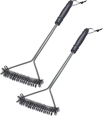 Produktbild von Grillbürsten Set 2 Stück – Für Holzkohle, Gas und Elektrogrills