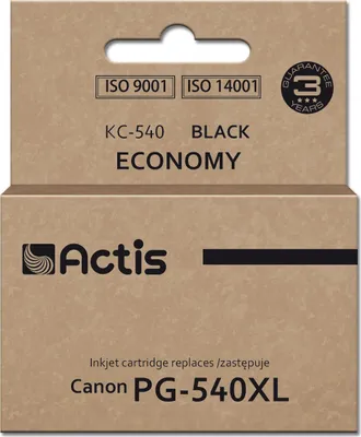 Produktbild von Actis KC-540 Tinte für Canon Drucker (Ersatz Canon PG-540XL) Supreme  22 ml  schwarz
