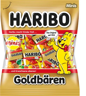 Obrázek produktu pro Haribo Zlatí medvídci v praktickém mini formátu 20 mini sáčků 250g