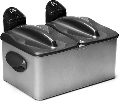 Zdjęcie produktu dla Frifri 1968, 7 l, 2 kg, Podwójny, Czarny, Srebrny, 3200 W, 490 mm