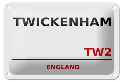 Produktbild von Blechschild England 18x12cm Twickenham TW2