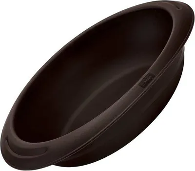 Image de Moule à pain ovale en silicone, 24 x 18 cm, marron