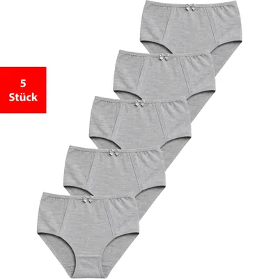 Produktbild von Taillenslip Taillenslip Damen Baumwolle Stretch 5er & 10er Pack Maxislip - Grau 52/54 5 Stück