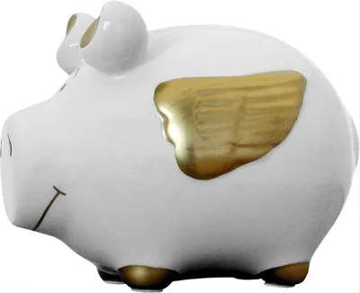 Produktbild von Sparschwein-Engel, 12,5cm Engelschwein