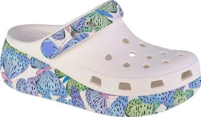 Produktbild von Crocs Cutie Crush Butterfly Kids Clog 208298-94S, Badelatschen, für Mädchen, Weiß, Größe: 32/33