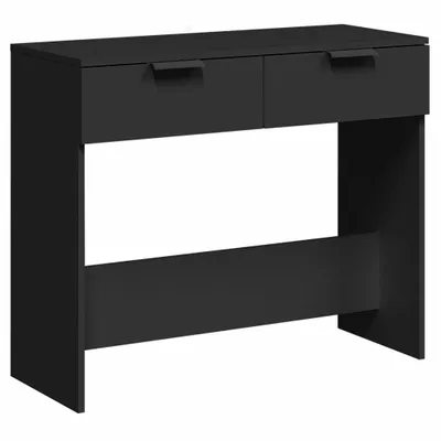 Zdjęcie produktu dla vidaXL Stolik konsola czarny 90x36x75 cm materiał drewnopochodny