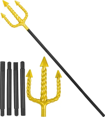 Produktbild von Goldener Dreizack - 122 cm | Zubehör Kostüm Neptun Meerjungfrau