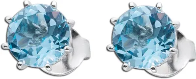 Produktbild von Blautopas Ohrringe Silber 925 blaue Natur Edelsteine