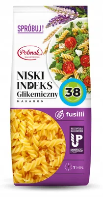 Produktbild von Polmak Spiralnudeln mit niedrigem glykämischem Index 38, 250 g