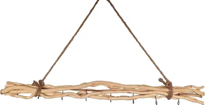 Produktbild von Dekozweige Holz 8 Haken Fensterdeko Hängeast Weide Äste braun Hängezweige 80 cm