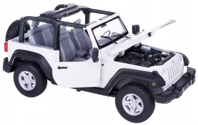 Produktbild von Welly Jeep Wrangler 2007 Metallmodell 1:24 Weiß