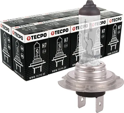 Produktbild von TECPO 10x H7 Halogen Lampe 12V 55W PX26d Autolampe Scheinwerfer