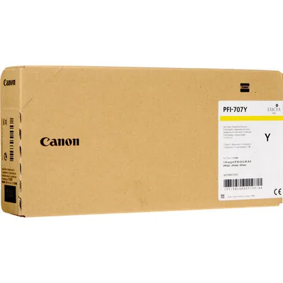 Obrázok produktu pre Canon PFI-707Y, Žltá, Atrament na pigmentovej báze, 700 ml