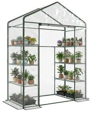 Produktbild von Gewächshaus, 8 Regale, Rolltor, T1003-01-08105