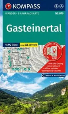 Produktbild von KOMPASS Wanderkarte 079 Gasteinertal 1:25.000
