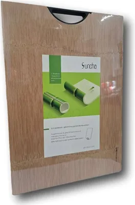 Produktbild von SC Schneidebrett XXL - geformt aus ganzen Bambusrohren m. Griff 450×320×26mm