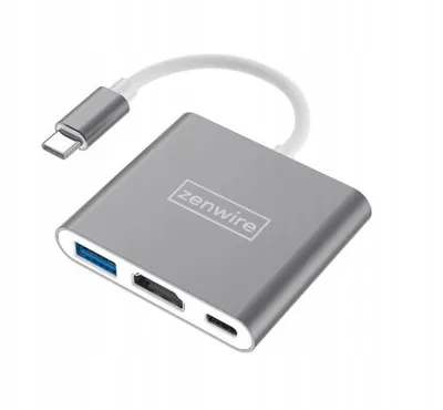Produktbild von 3v1 MHL HUB adaptér USB-C 3.1 HDMI 4K PD MacBook DEX Zenwire