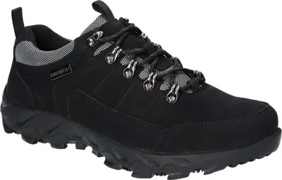Produktbild von AMERICAN CLUB CY110 Herren Lederschuhe, Leder Trekkingschuhe, Solide Herrenschuhe, Schwarz 45
