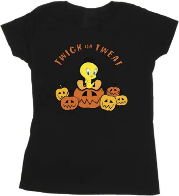 Produktbild von Looney Tunes - "Twick Or Tweat" T-Shirt für Damen BI28862 (XXL) (Schwarz)