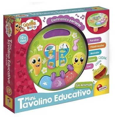Immagine prodotto di CAROTINA - Tavolino educativo per bambini, tema: animali