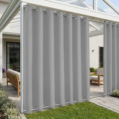 Immagine prodotto di Tenda Tenda impermeabile di protezione solare Tenda oscurante resistente alle intemperie con occhielli per terrazza esterna balcone pergola, 254x274cm, grigio