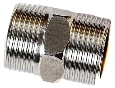 Produktbild von Edelstahl Doppelnippel mit Außengewinde 1/2" auf 1/2"