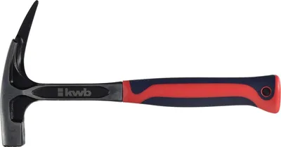 Produktbild von Produktbild KWB Latten-Hammer mit magnetischem Nagel-Halter, zwei komponentengriff, DIN 7239 schwarz-rot