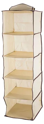 Image de Verk 01334 Organiseur suspendu avec 5 compartiments 30x30x100cm beige