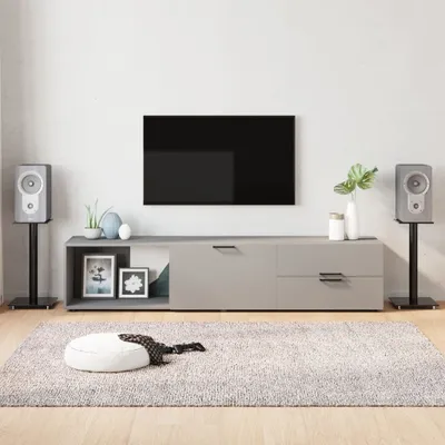 Produktbild von vidaXL Lautsprecher-Ständer 2 Stk. Schwarz Hartglas 1 Säule