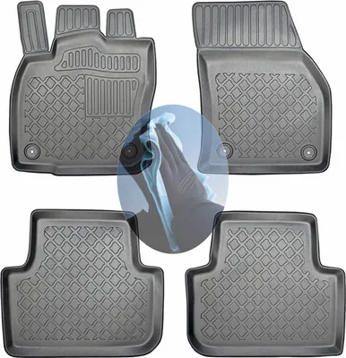 Produktbild von Z519419 TPE-Gummifußmatten kompatibel mit  VW Golf Sportsvan Comfortline  Van Kombi 5-türer 2014-