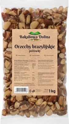 Produktbild von Paranüsse 1 KG - Hälften - Selen-Quelle - Frisch und Knackig - Zum Backen & Kochen - Brainfood