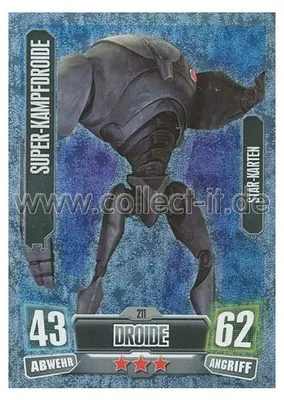 Produktbild von FA2-211 - SUPER-KAMPFDROIDE - Droide - Separatist - Star-Karte - SERIE 2 (2011)